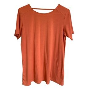 Columbia women’s MEDIUM shirt top, rayon blend, Coral